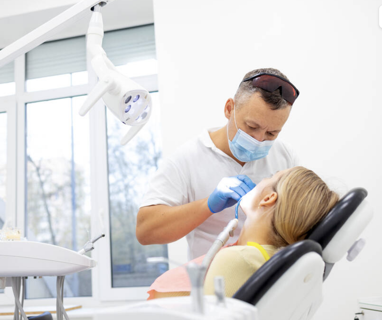 Atendimento em clínica odontológica